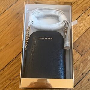 Michael Kors Black and Gold Crossbody Bag